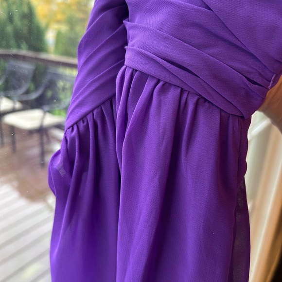 Alfred Angelo Vibrant Purple Bridesmaid Dress - Picture 12 of 15